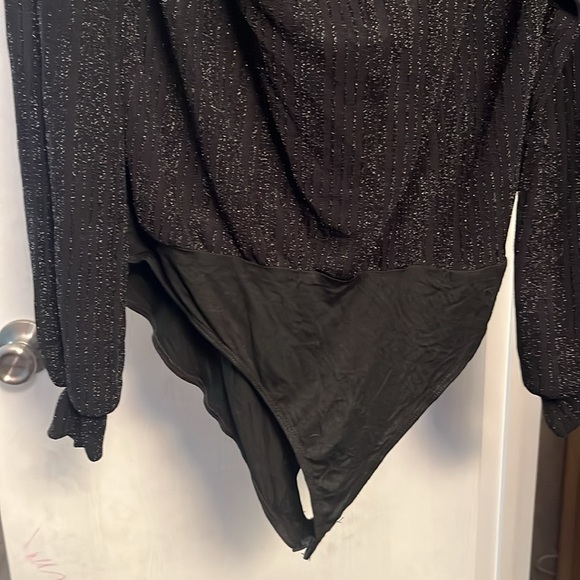 Gilli Shimmering Black Body Suit. Size Small. EUC - Picture 3 of 6